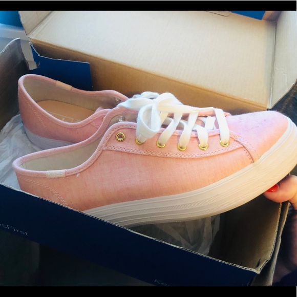 Keds Size 6.5 Triple Kick Chamray Pink sneakers